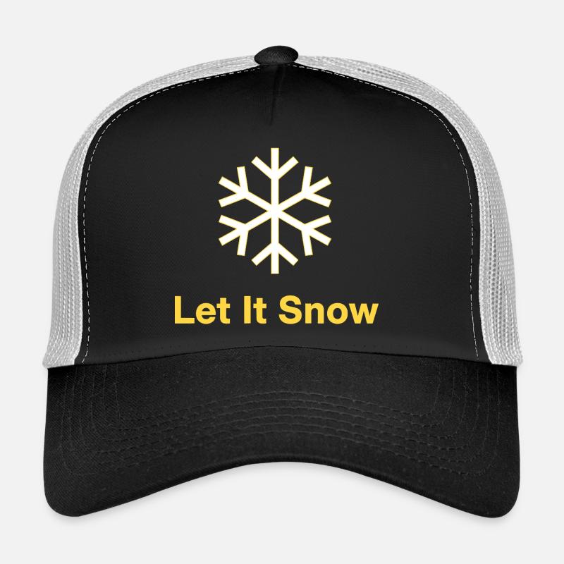 Flocon de neige doré - Laissez-le neiger Casquette trucker 
