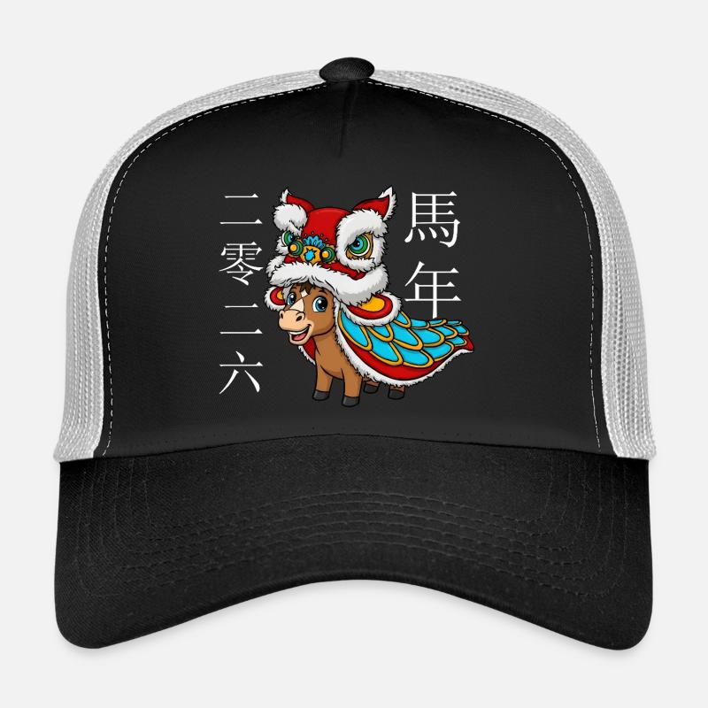 Année du Cheval 2026 – Nouvel An chinois pour K Casquette trucker 