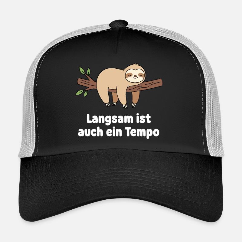 Conception du tempo du paresseux lent Casquette trucker 