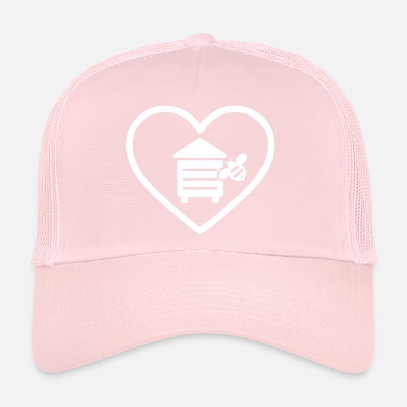 Heart Beekeeper Hive Bee Trucker Cap