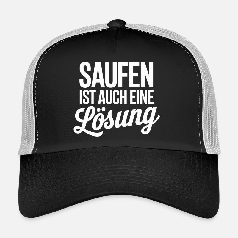 Boire est aussi une solution Casquette trucker 