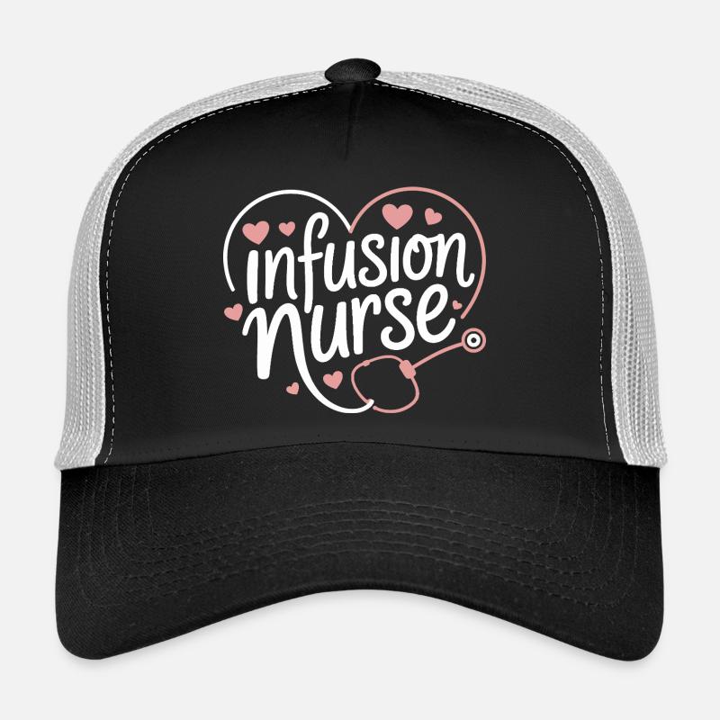Infusion Nurse Herz-Design Trucker Cap