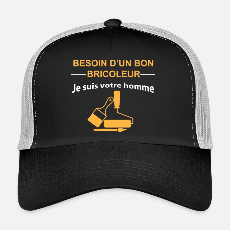 Handwerker: Ich bin dein Mann - Trucker Cap - Schwarz/Steingrau