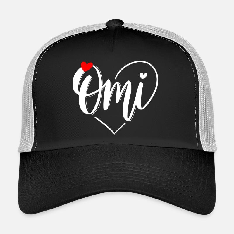 Omi Herzmonogramm mit Liebe Trucker Cap