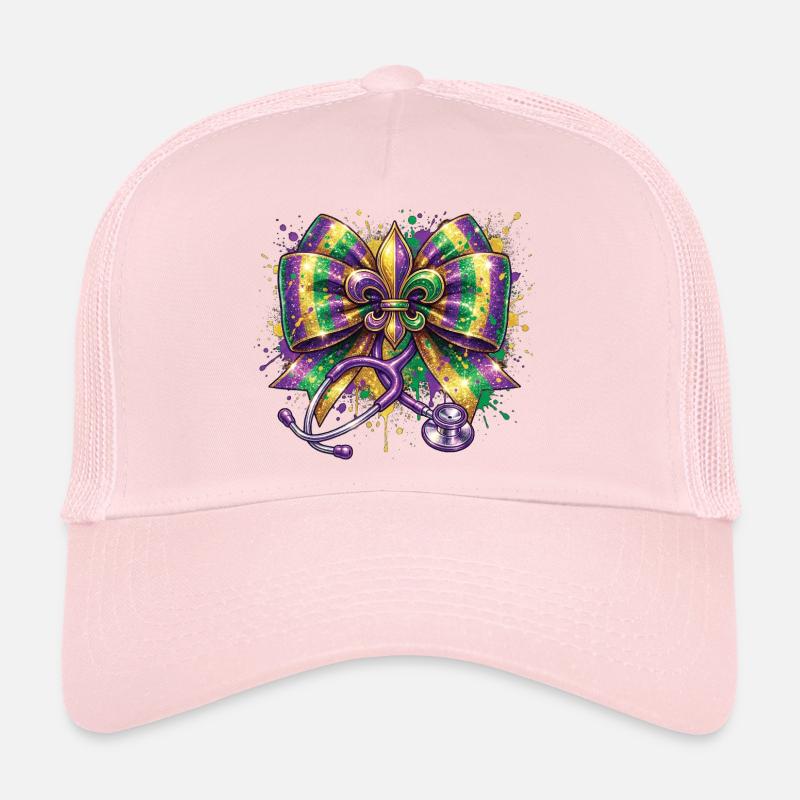 Mardi Gras Krankenschwester Doktorin Fleur De Lys Trucker Cap