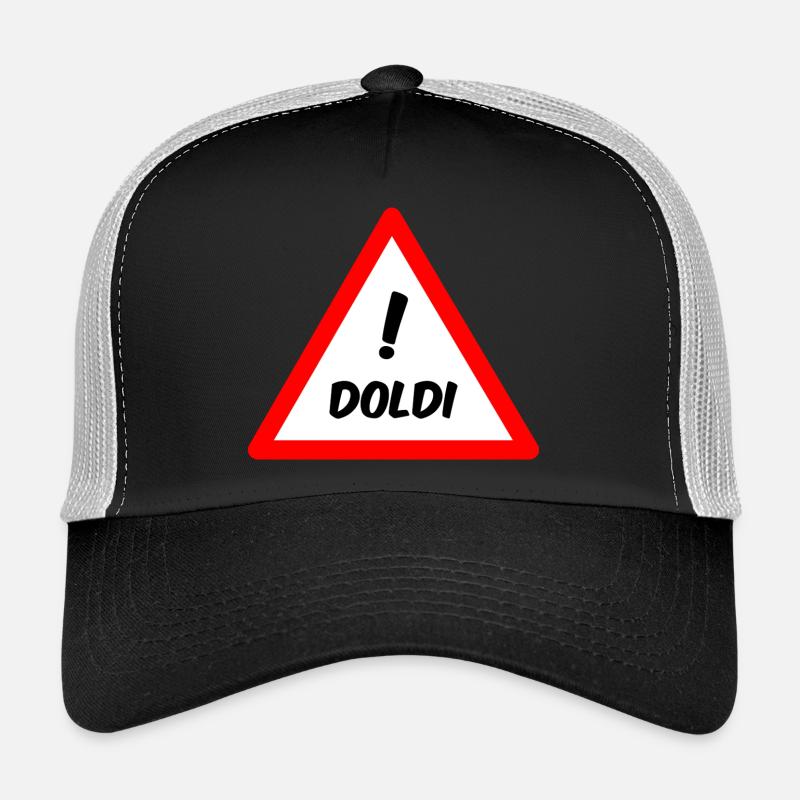 Attention Doldi! - Trucker Cap - black/stone grey