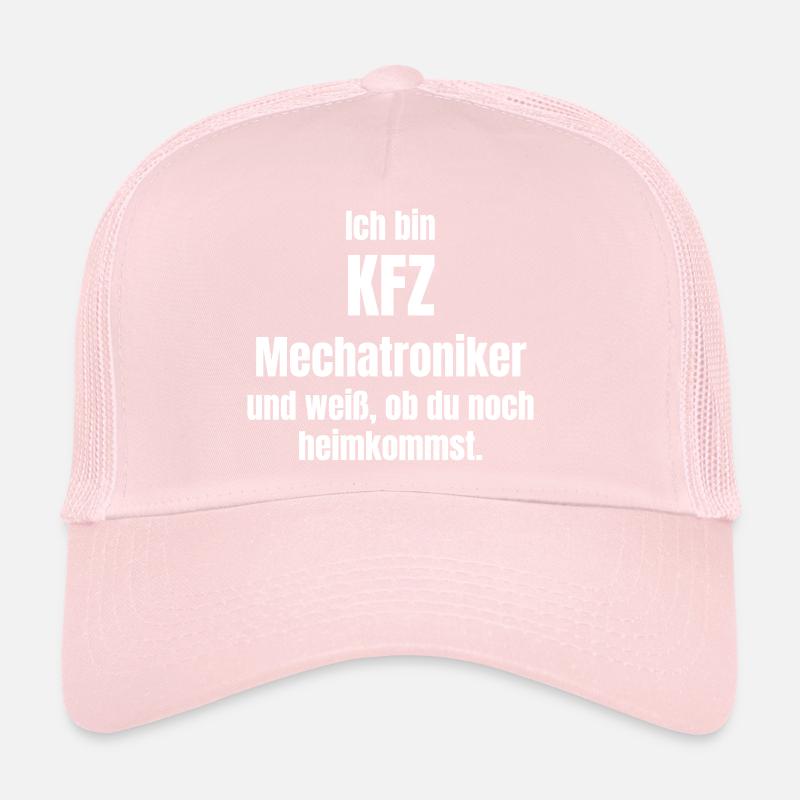 Automotive Mechatronics Technician Text Design Coming Home Trucker Cap
