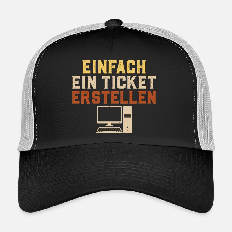Informatique CRÉEZ SIMPLEMENT UN TICKET Drôle Casquette trucker 