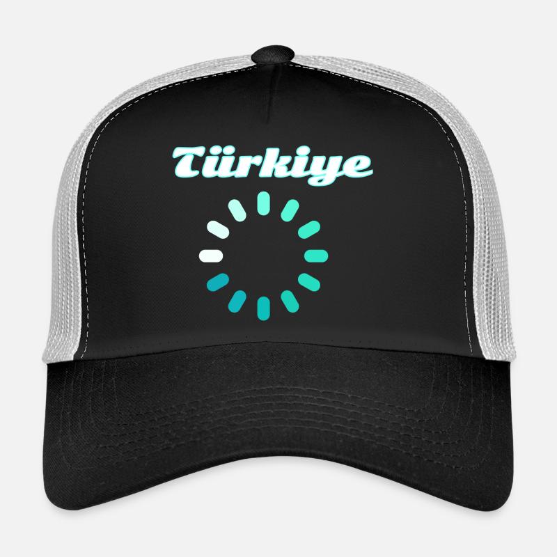 Turquoise du cercle de charge de la Dinde Casquette trucker 
