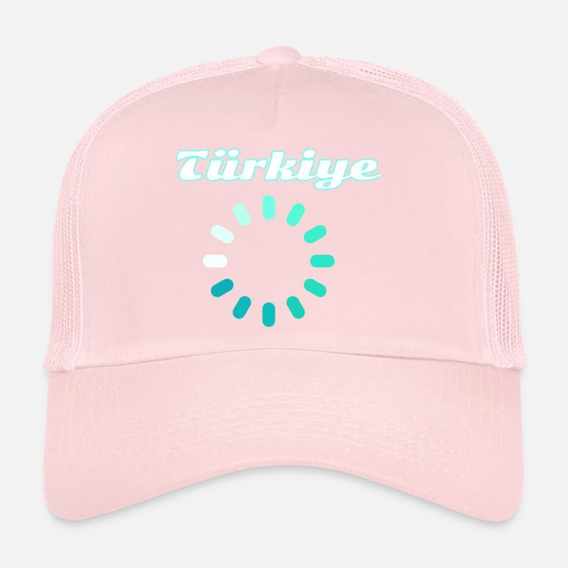 Turquoise du cercle de charge de la Dinde Casquette trucker 