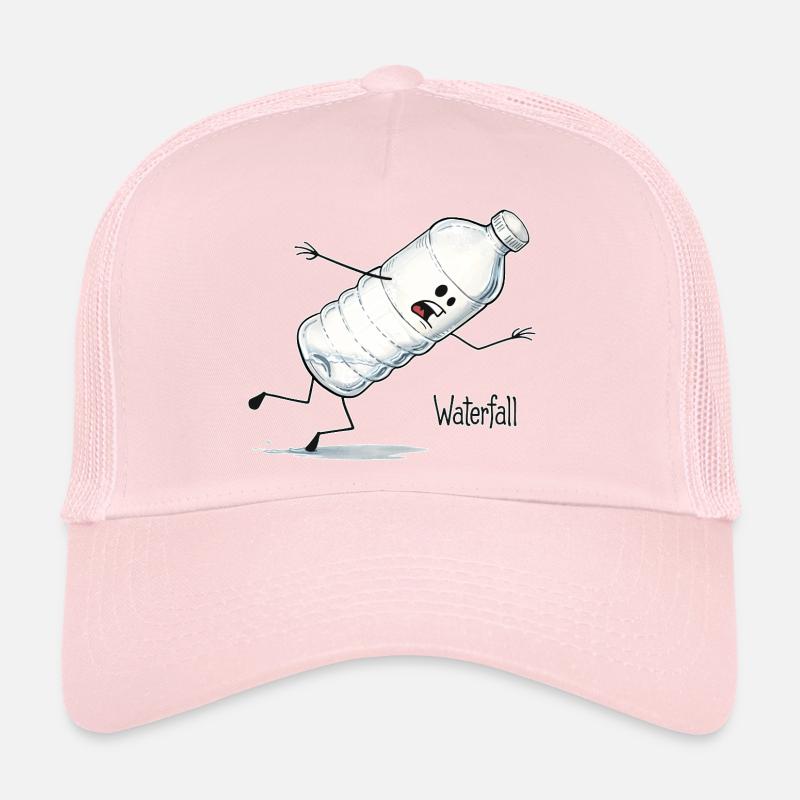 Waterfall – Falling Water Bottle Cartoon Trucker Cap