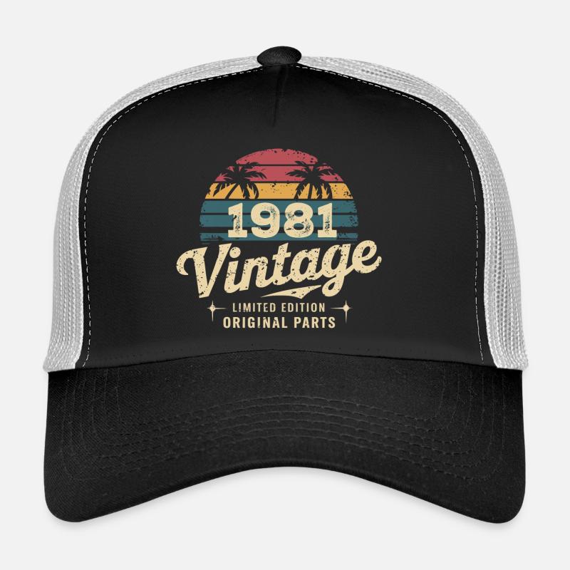 Awesome Since 1981 1981 Birthday Gift Trucker Cap