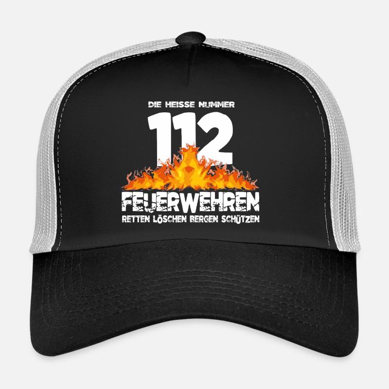 Pompiers 112 le numéro chaud Casquette trucker 