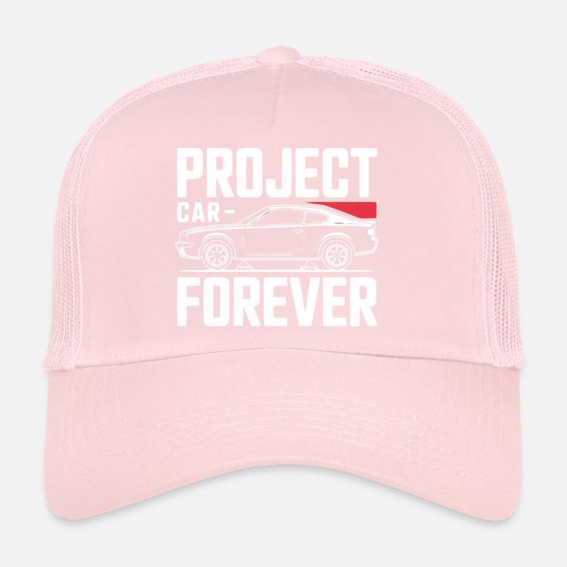 Project Car Forever Garage Design Trucker Cap