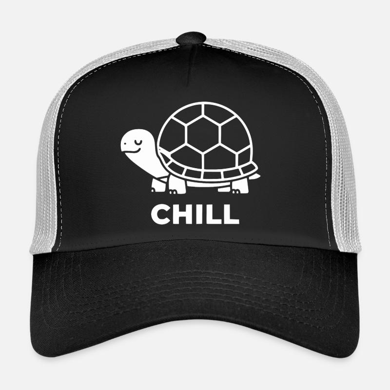 Chill Schildkröte Linienkunst Trucker Cap