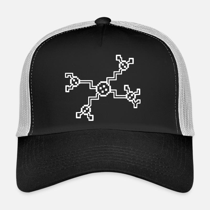 Neuron Nerve Cell Pixel 8-Bit Casquette trucker 