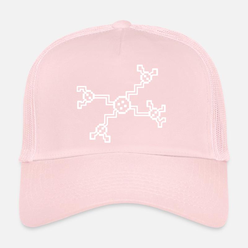 Neuron Nerve Cell Pixel 8-Bit Trucker Cap