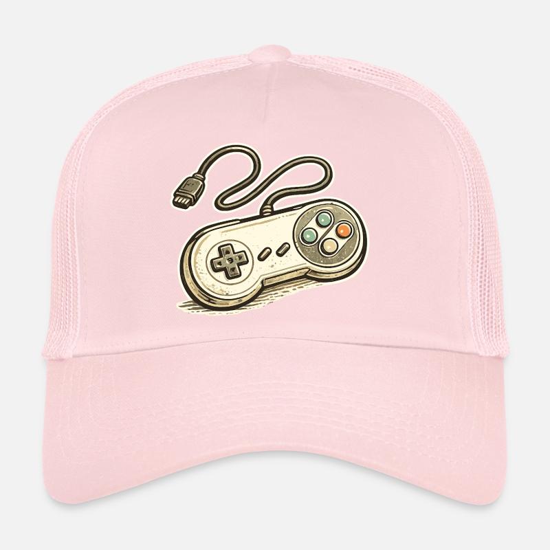 Graphismes rétro de manette de jeu Casquette trucker 