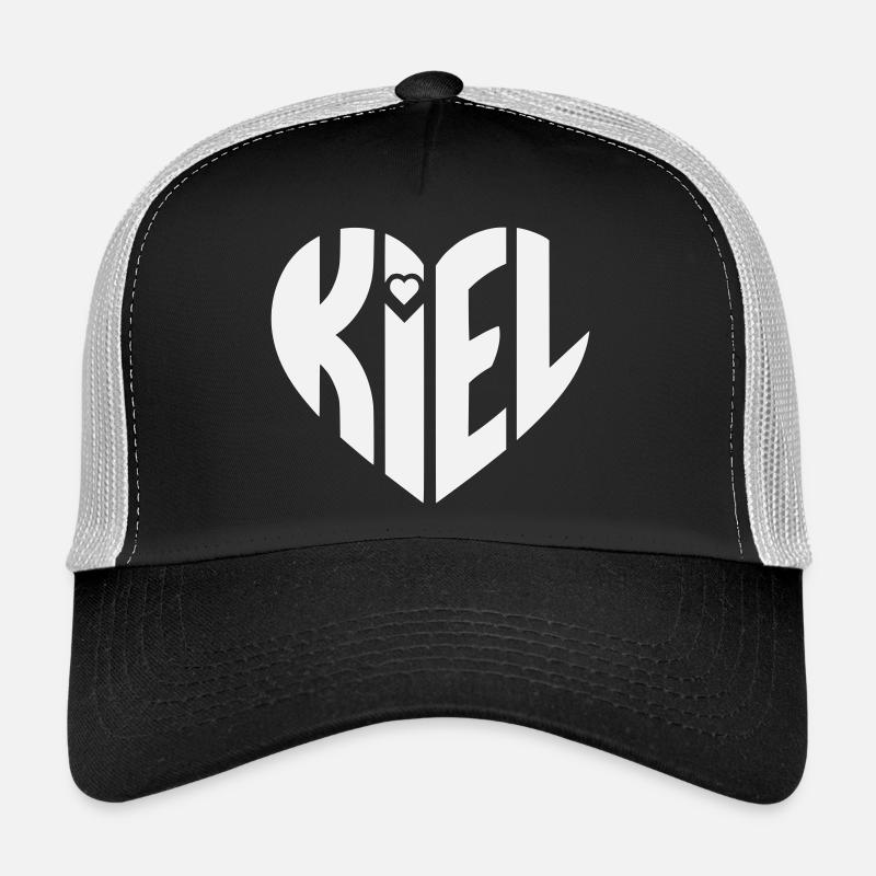 Kiel Herz Typografie Trucker Cap