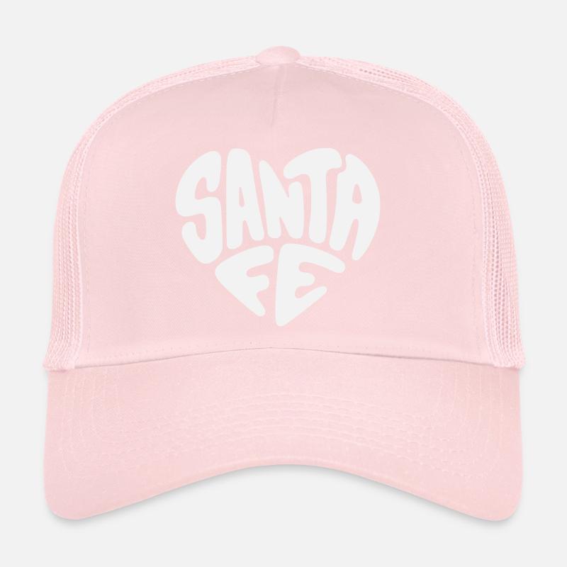 Santa Fe, Nouveau-Mexique Heart Design Casquette trucker 
