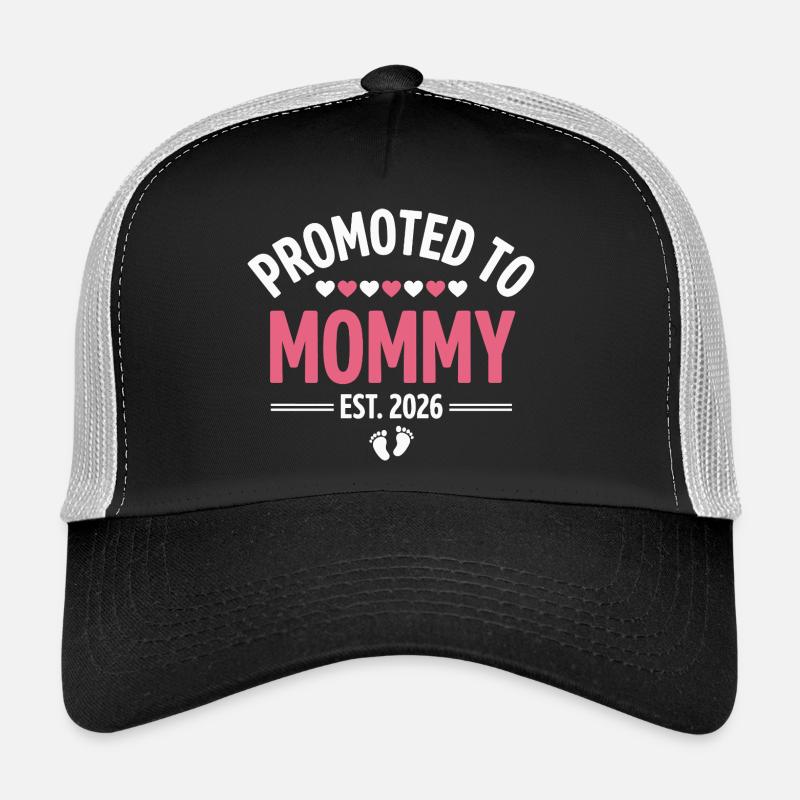 Befördert zur Mama 2026 Schwangerschaft Design Trucker Cap
