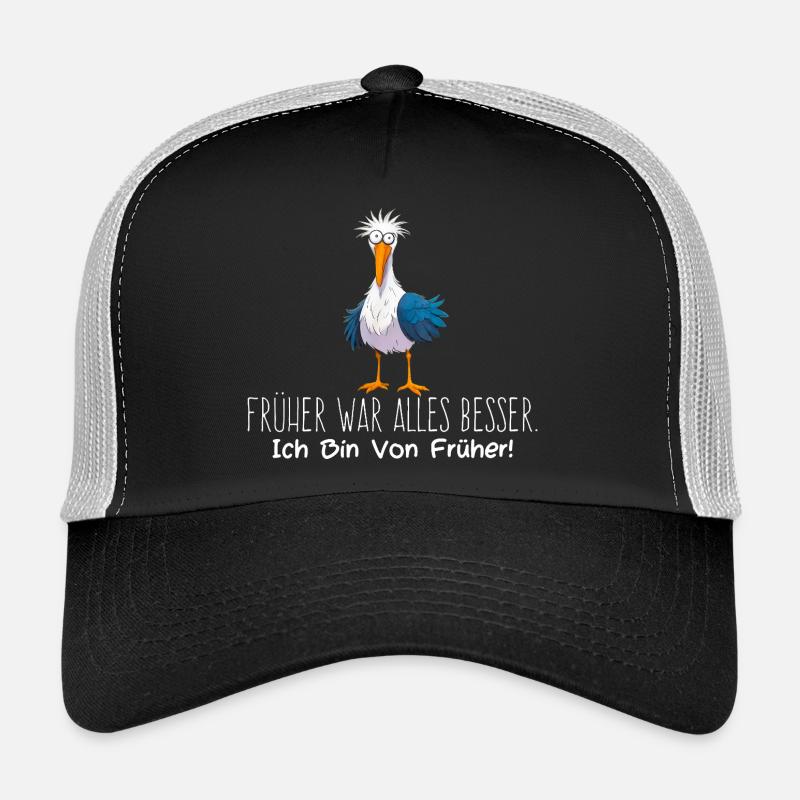 Früher war alles besser - Möwe Witziger Vogel Trucker Cap