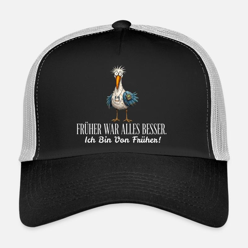 Früher war alles besser - Möwe Retro 90er Vogel Trucker Cap