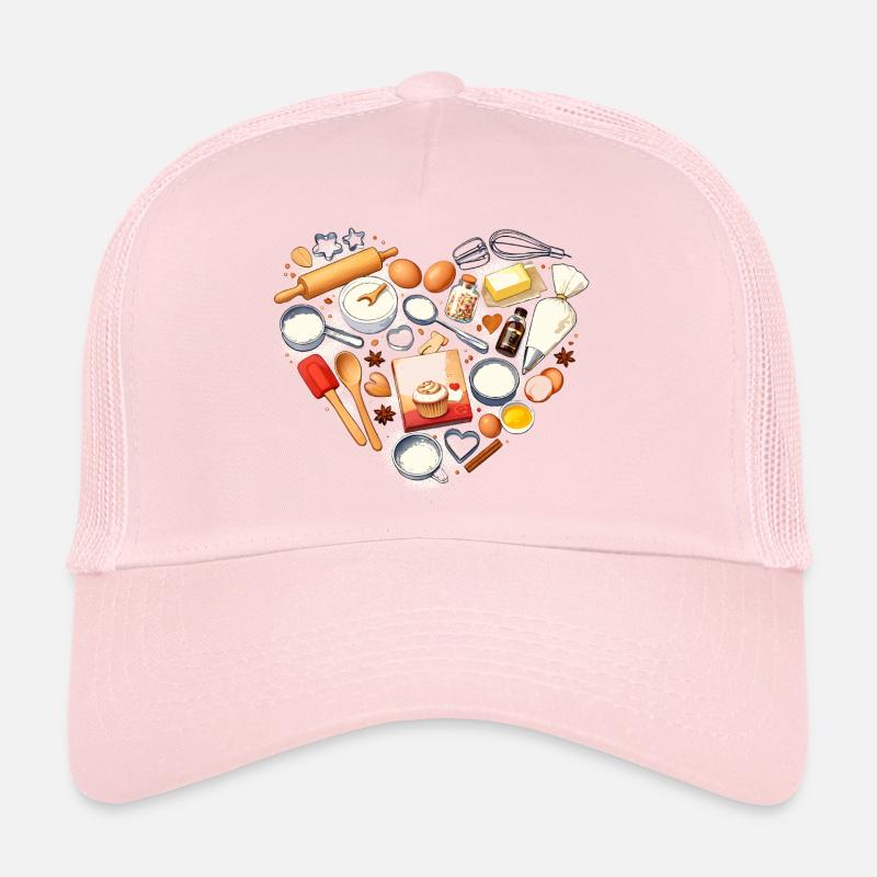 Baking Heart Shape Baking Utensils Hobby Baker Trucker Cap