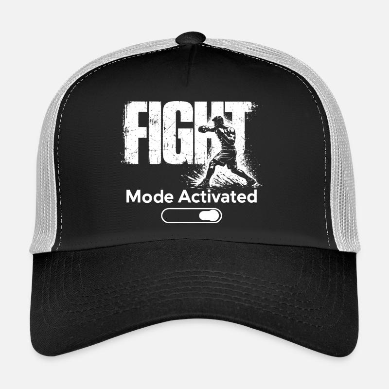 Mode combat Chemise activée Boxe de gym Fighter Casquette trucker 