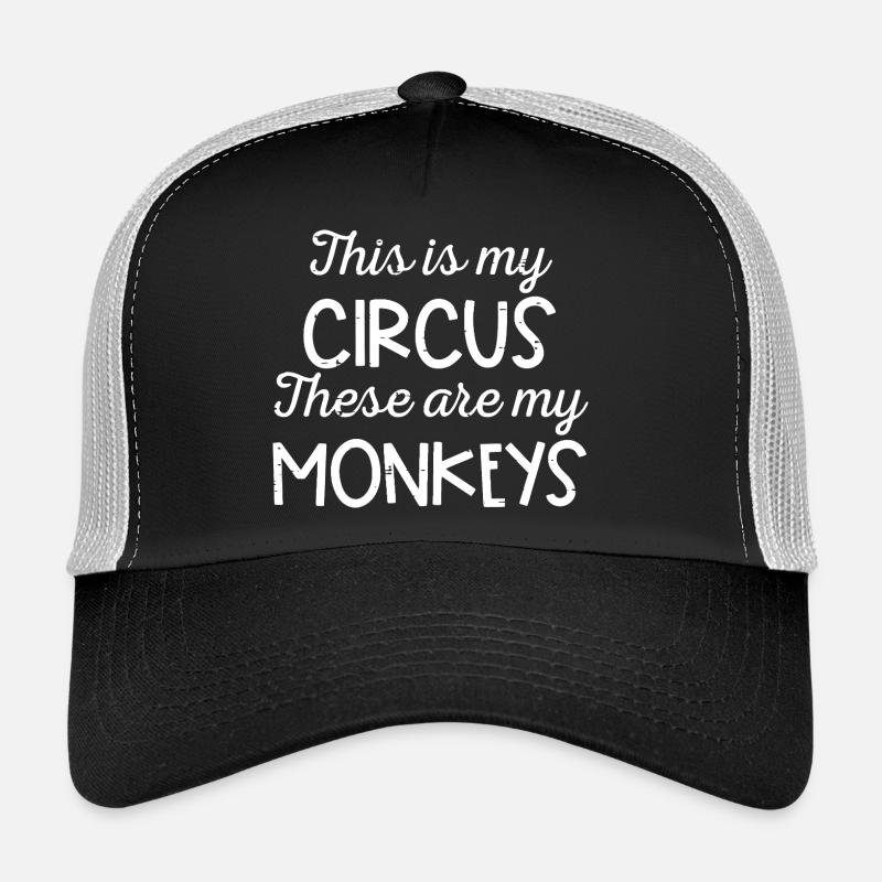 Typographie des singes de cirque Casquette trucker 
