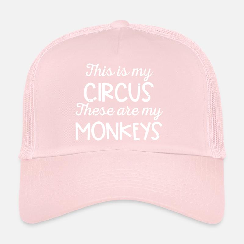 Circus Monkeys Typography Trucker Cap