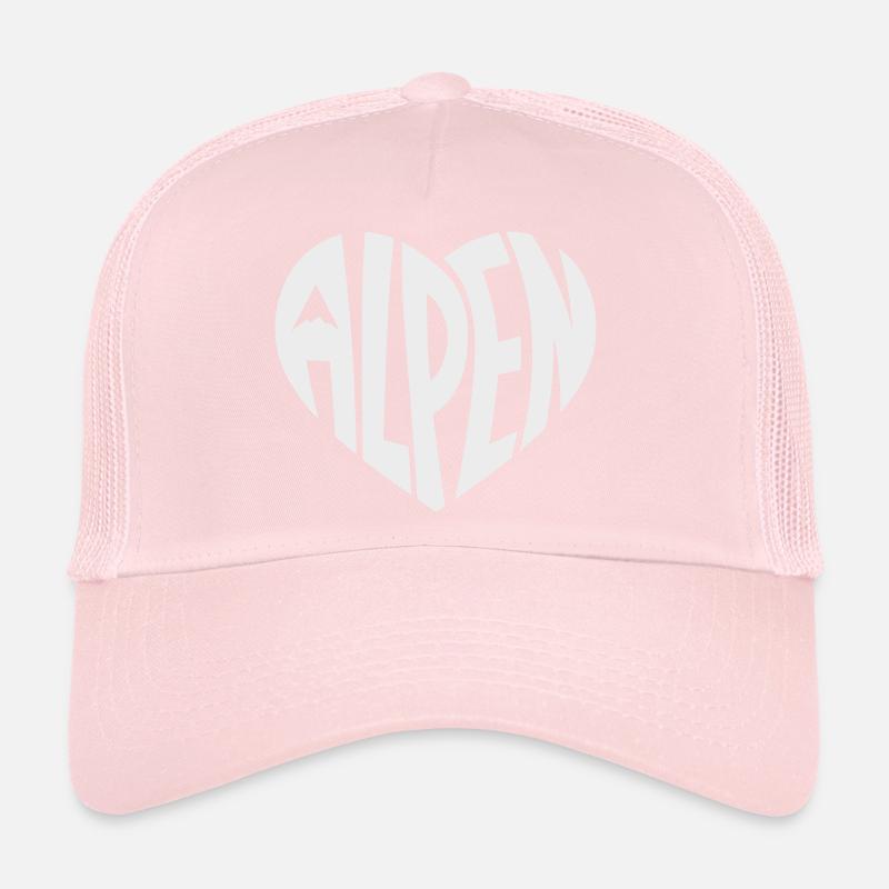 Alpine Heart Design - Couleur de design variable Casquette trucker 