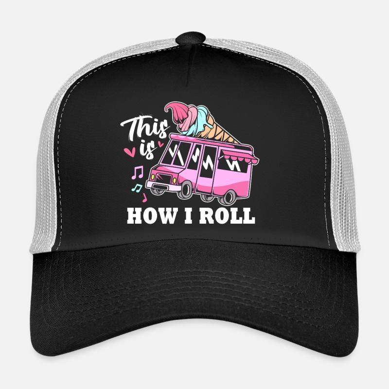 Eisdiele Eiswagen Eis Eiscreme Trucker Cap