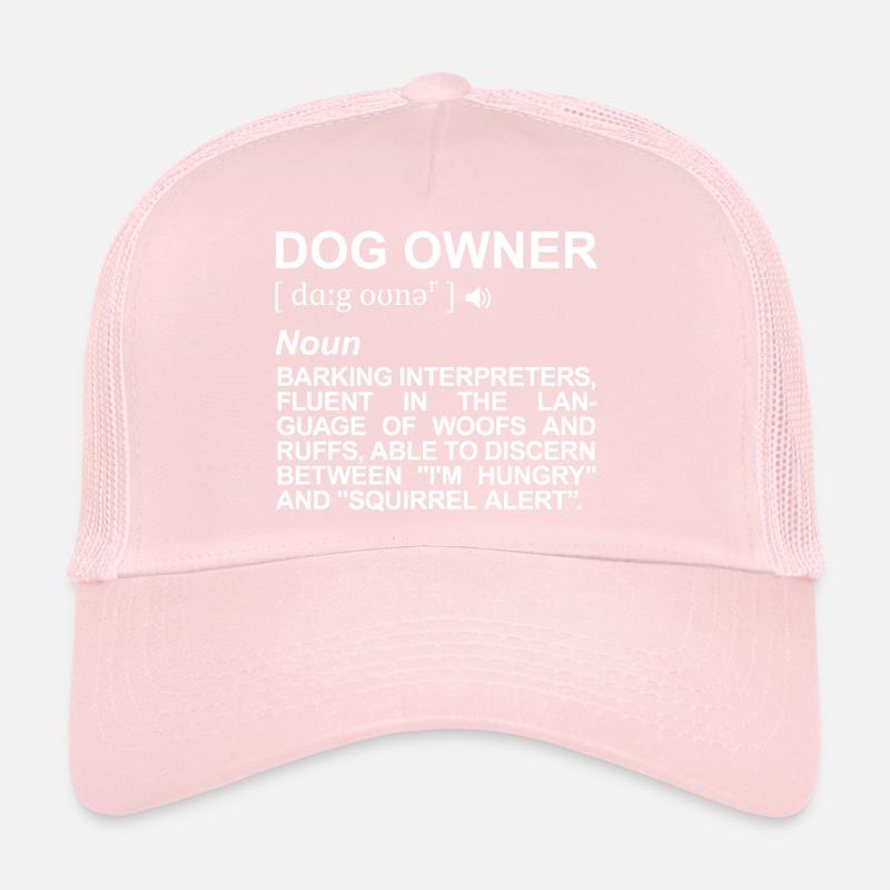 Dog Owner Description Trucker Cap