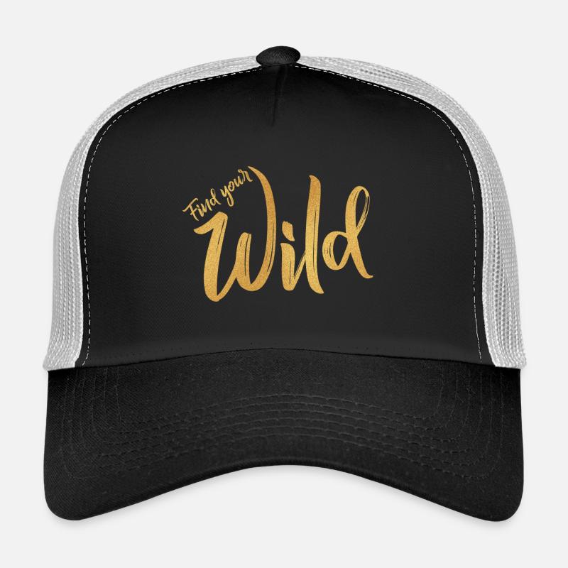 findyourwild - Trucker Cap - black/stone grey