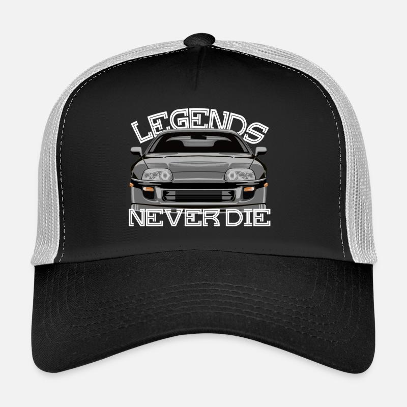 Legend never the Supra MKIV - Trucker Cap - black/stone grey