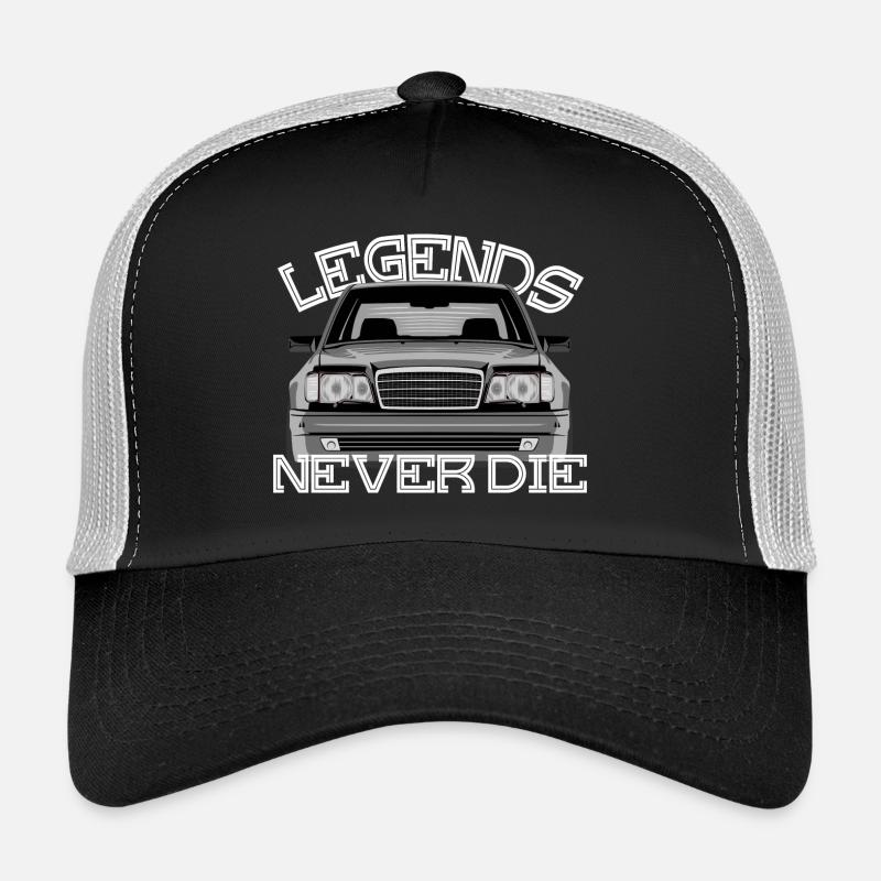 W124 legends never die - Trucker Cap - black/stone grey