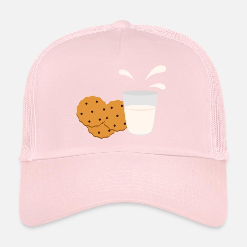 Biscuits avec lait Petit-déjeuner idée cadeau Casquette trucker 