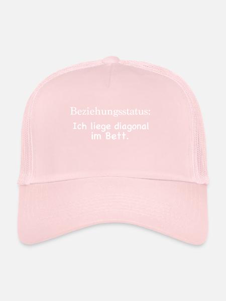 Relationship status - Trucker Cap - pale pink - Front