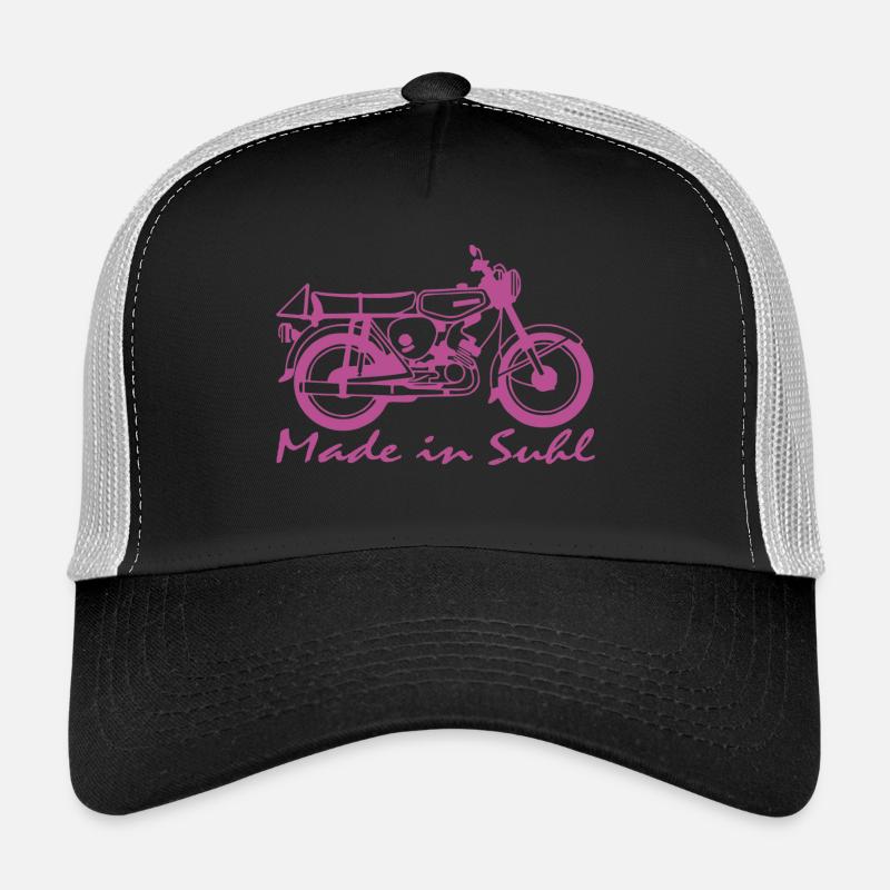 Simson S51 Made in Suhl - Trucker Cap - Schwarz/Steingrau