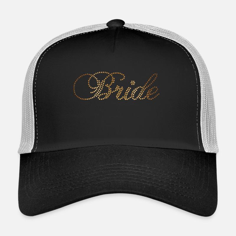 Mariée dorée - Casquette trucker  - noir/gris pierre