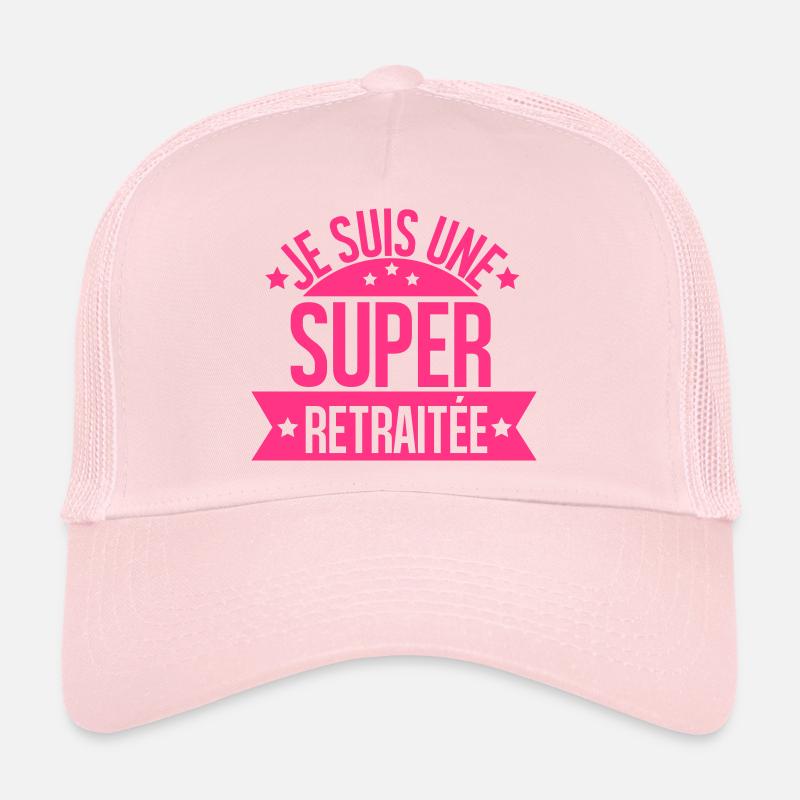 je suis une super retraitée Casquette trucker 