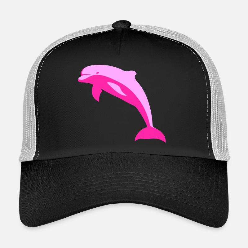 dauphin rose Casquette trucker 