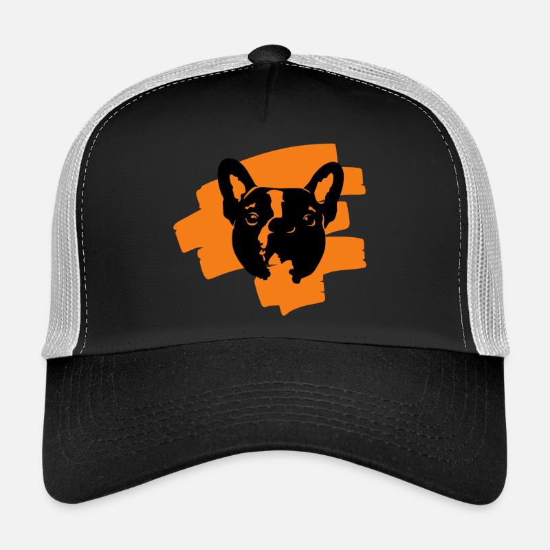 Pixel malowany buldog 2 - Trucker Cap - black/stone grey