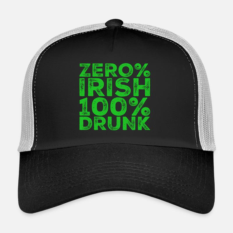 Zéro% irlandaise, 100% ivre Casquette trucker 