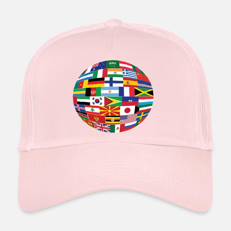 Drapeaux du Monde Casquette trucker 