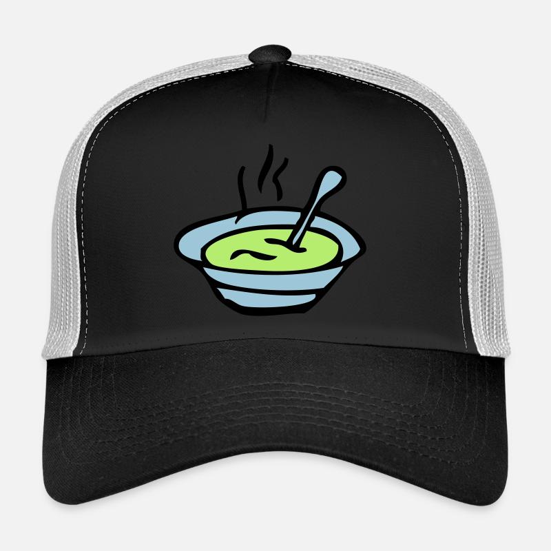 soup bowl plate Trucker Cap