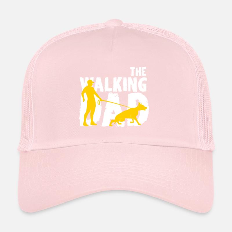 Walking dad and dog Trucker Cap