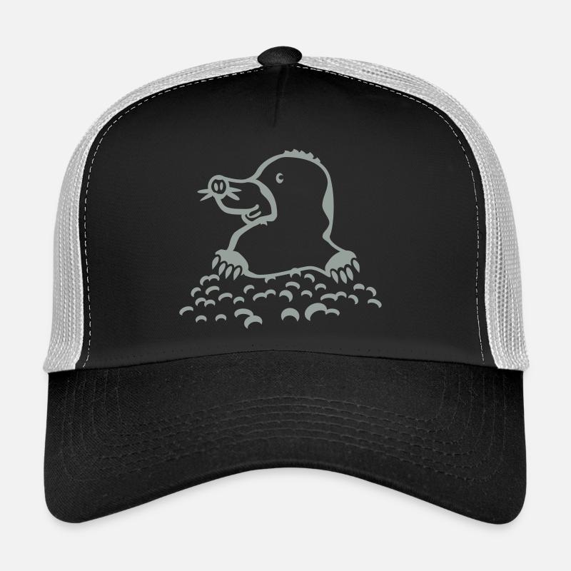 maulwurf - Trucker Cap - Schwarz/Steingrau