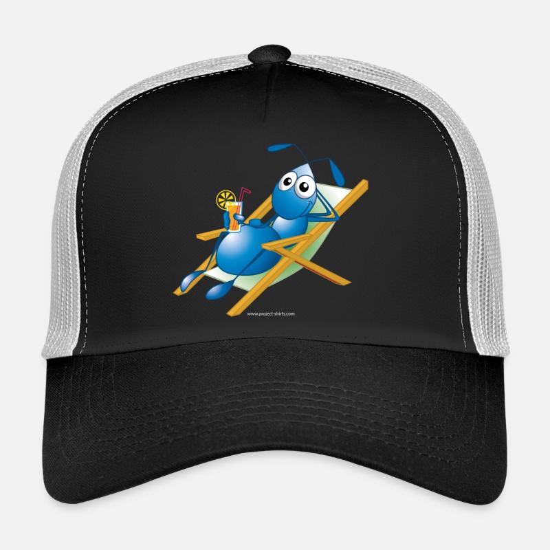Ameise im Liegestuhl Trucker Cap